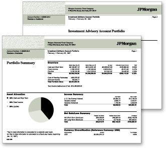 JP Morgan portfolio forms